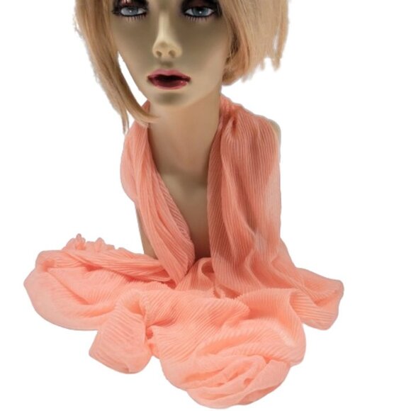 Orange Sheer Scarf - NEW - Picture 6 of 7